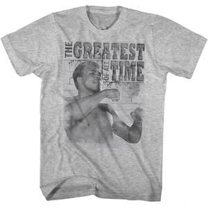 Muhammad Ali Training Stance Gray Heather Adult T-Shirt
